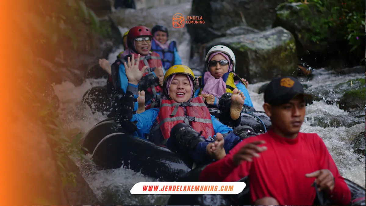 kegiatan senatah river tubing kemuning yang memacu adrenaline
